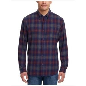 Weatherproof Vintage Flannel Shirt Men Big Tall 2XLT Long Sleeves Pocket Multi